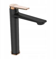 Kuchinox Mosdó Csaptelep Pultra Szerelhető Álló Csaptelep Fekete (BQI_82ND)