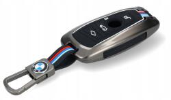 BMW Fém-szilikon távirányító tok Bmw medállal Gunmetal szín