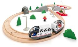 Woodyland Circuit de tren - Opt, 45 piese (OLP102193078) Trenulet
