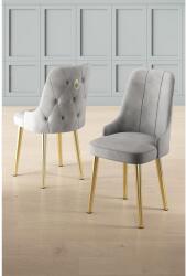 ASIR GROUP Étkezőszék Szett 2 db Newa - Szürke, Arany