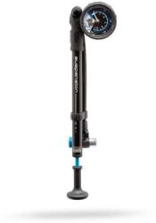PRO nyomásmérős alumínium teleszkóp pumpa, 28 bar - 400 psi, fekete