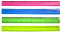 EVOffice Vonalzó 30cm, műanyag piros (EG3L04RO) - tonerpiac