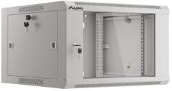 Lanberg WFFA-5606-10S 19" Fali rack szekrény 6U 570x600mm - Fekete (WFFA-5606-10S) (WFFA-5606-10S)