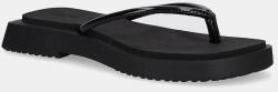 Calvin Klein Jeans flip-flop SQ LOW WEDGE SANDAL STITCH fekete, platformos, YW0YW01716 - fekete Női 40