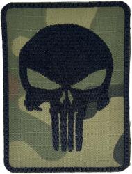 TM Patch - emblemă Punisher 75 x 100 mm - Green