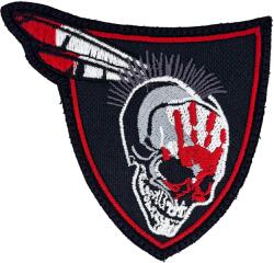 TM Patch - emblemă Indian Skull 90 x 90 mm