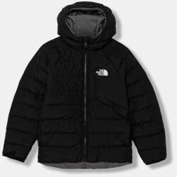The North Face kétoldalas gyerekdzseki B REVERSIBLE PERRITO HOODED JACKET - fekete 116-119
