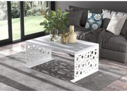 ADRK Kávézóasztal RINA 100x60, Fehér, Beton - sprintbutor