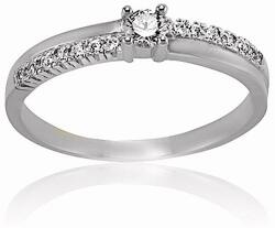 ÉkszerM Fehérarany Gyűrű (méret: 62) AU 95342