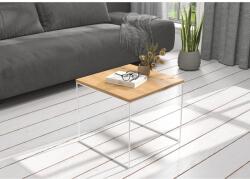 ADRK ELENA 50x50 kávéasztal, Fehér, Artisan - sprintbutor