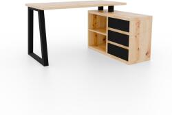 ADRK Iwo II sarokasztal, Artisan, Fekete - sprintbutor