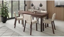 ADRK Asztal és székek garnitúra RODOS 80, Sötét dió - sprintbutor