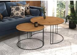 ADRK ETTA 2 az 1-ben kávéasztal, Fekete, Artisan - sprintbutor