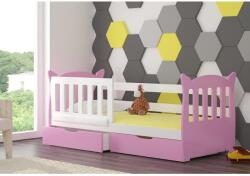 ADRK Ágy matraccal LENA, Fehér, Rózsaszín