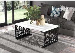 ADRK Kávézóasztal SEMARA 100x60, Fekete, Fehér - sprintbutor