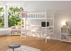 ADRK Emeletes ágy galériával MIAGO 180x80, Fehér - sprintbutor