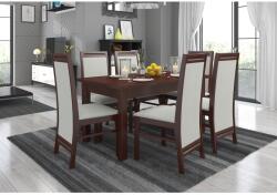 ADRK RODOS 7 asztal és szék készlet, Sötét dió - sprintbutor