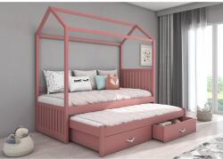 ADRK Jonaszek házikó ágy 180x80, Rózsaszín - sprintbutor