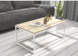 ADRK NARISA 100x60 kávéasztal, Fehér, Sonoma - sprintbutor