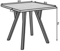 ADRK RODOS 84 asztal, Lefkás, Fekete