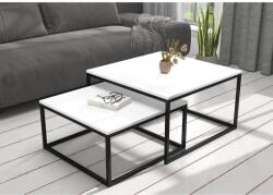 ADRK KAMA 2 az 1-ben kávéasztal, Fekete, Fehér - sprintbutor