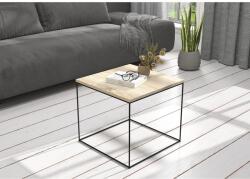 ADRK ELENA 50x50 kávéasztal, Fekete, Sonoma - sprintbutor