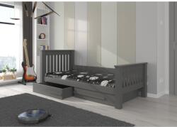 ADRK CARMEL ágy 200x90, Grafitszürke, Grafitszürke
