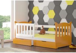 ADRK Ágy matraccal LENA, Fehér, Narancs