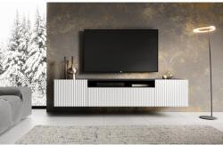 ADRK FALI NOEMI TV szekrény, Fehér, Fekete - sprintbutor