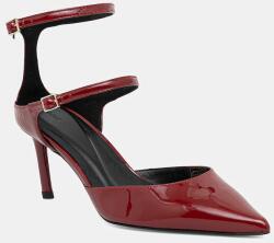 BOSS bőr tűsarkú Gracey - burgundia Női 39 - answear - 58 990 Ft