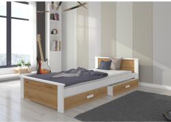 ADRK Ágy matraccal ALDEX 180x80, Fehér, Artisan - sprintbutor