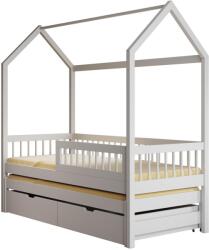 ADRK Artes házikó ágy matraccal, Fehér, Fehér - sprintbutor - 250 971 Ft