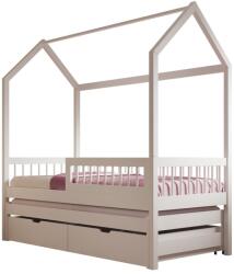 ADRK Artes II házikó ágy matraccal, Fehér, Fehér - sprintbutor - 255 633 Ft