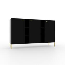 ADRK Tili 3D 6P Komód, Fekete, Fekete