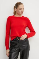 HUGO BOSS gyapjú pulóver könnyű, női, bézs, 50492551 - piros XS