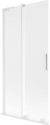 Mexen Velar L, 2 szárnyas eltolható kádparaván 95 x 150 cm, 8 mm mattüveg, fehér matt, 896-095-003-31-20 (896-095-003-31-20)