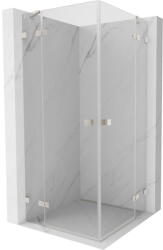 Mexen Lunar Duo, csuklós zuhany 75 x 75 cm, 8 mm átlátszó üveg, acél profil, 834-075L-075P-97-00 (834-075L-075P-97-00)