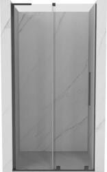 Mexen Velar L, tolózuhanyajtó 100 cm-re nyitható, 8 mm-es átlátszó üveg, grafitcsiszolt, 871-100-003-01-66 (871-100-003-01-66)