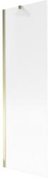 Mexen Next, kádparaván 1 szárny 60 x 150 cm, fix szárny, 6 mm-es üveg csíkokkal, arany fényes profil, 895-060-000-00-09-50 (895-060-000-00-09-50)