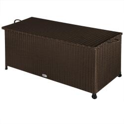 Casaria Ladă de depozitare din poliratan RICCO, 270L, 117x53x60cm, maro închis