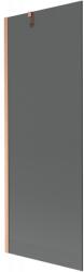 Mexen Next, 1 szárnyú kádparaván 70 x 150 cm, 6 mm-es szürke üveg, rézmatt, 895-070-000-00-40-65 (895-070-000-00-40-65)