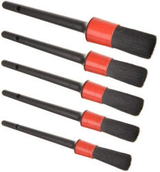  5 db-os részletező ecset készlet autó tisztításhoz, ápoláshoz