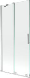 Mexen Velar, 2 szárnyas eltolható kádparaván 95 x 150 cm, 8mm átlátszó üveg, króm profil, 896-095-000-01-01 (896-095-000-01-01)