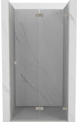 Mexen Mexen, Mexen Lunar-F jobbos harmonikaajtó zuhanykabinhoz 90 cm, átlátszó, szálcsiszolt nikkel - 836-090-000-97-00-P (836-090-000-97-00-P)