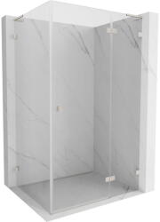 Mexen Lunar, L jobb csuklós zuhanykabin 95 x 80 cm, 8 mm átlátszó üveg, acél profil, 834L-095-080-97-00-P (834L-095-080-97-00-P)