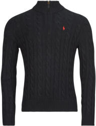 Ralph Lauren Pulovere Bărbați PULOVER CU FERMOAR SCURT CU IMPRIMEU DE TORSADE Polo Ralph Lauren Negru EU M