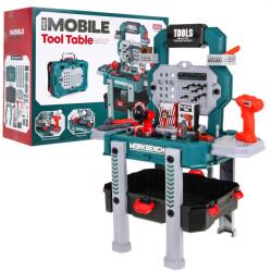 Inlea4Fun Szerszámos asztal kiegészítőkkel 2az1-ben 78 darabos Inlea4Fun MOBILE TOOL TABLE (RA-ZWA.8028B)