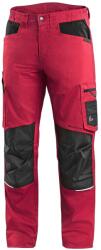 CXS Férfi munkanadrág CXS SOLIS FLEX - Piros / fekete | 64 (1020-130-260-64)
