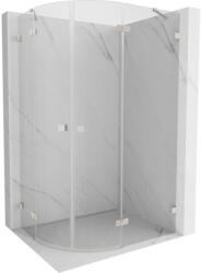 Mexen Lunar, jobb oldali félkör alakú zuhany 100 x 90 cm, 8 mm átlátszó üveg, acél profil, 833-100P-090L-97-00 (833-100P-090L-97-00)