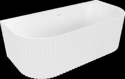 Mexen Sella, falhoz szabadon álló kád, hornyolt, 150 x 75 cm, fehér matt, 52711507501-SS (52711507501-SS)